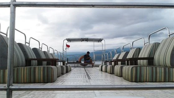 Perahu fiber, sewa perahu di manado
