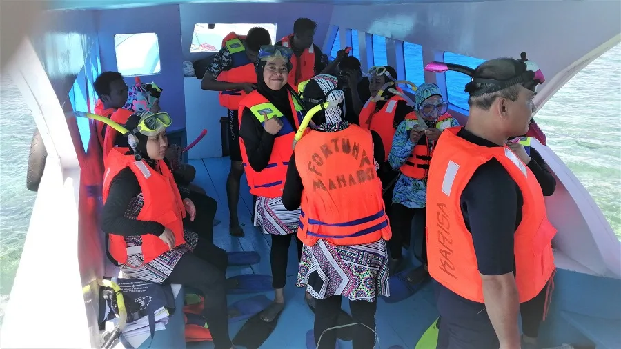 Ready to snorkeling on Bunaken island