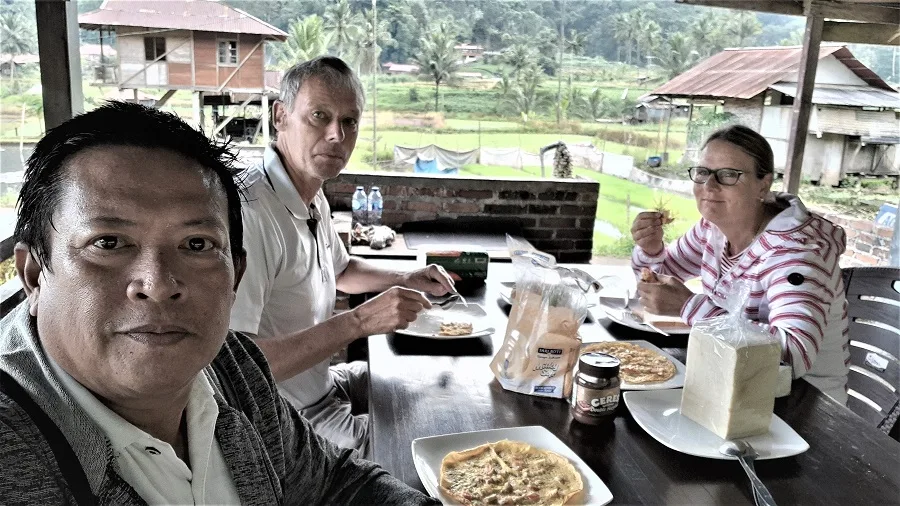 breakfast on Minahasa highland tours